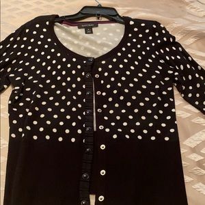 White house black market polkadotted sweater